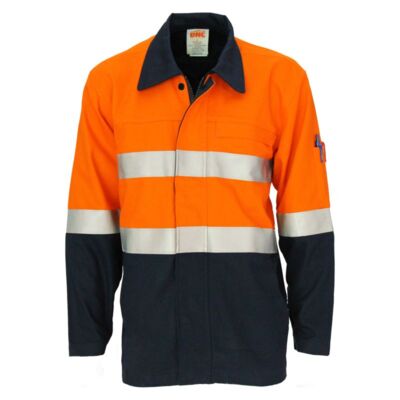 Patron Saint Flame Retardant Two Tone Drill ARC Rated Welder's Jacket with LOXY F/R Tape Thumbnail