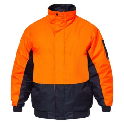 Mens Thunder Hi Vis Modern Bomber Jacket Thumbnail