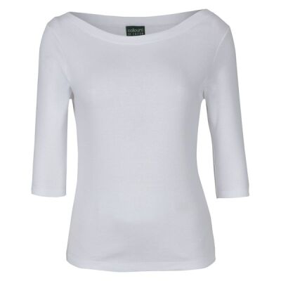 Womens C Of C 3/4 Sleeve Boat Neck Tee Thumbnail