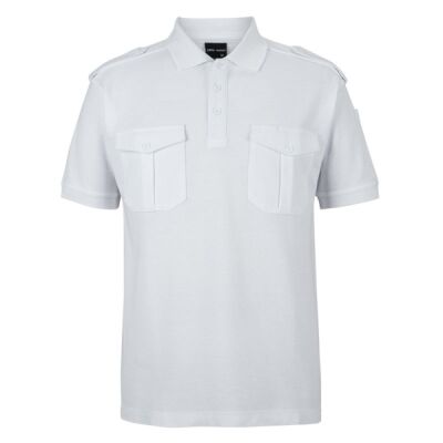 Mens Shorts Sleeve 250 Epaulette Polo Thumbnail