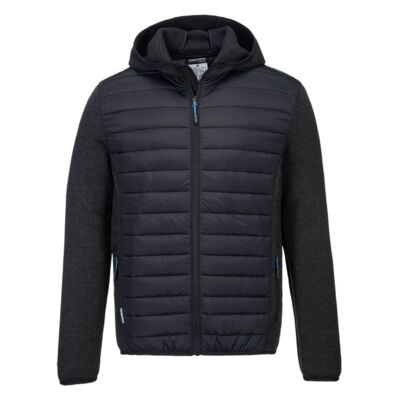 Mens Hybrid Baffle Jacket Grey Marl Thumbnail