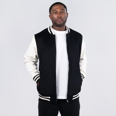 Unisex Wool Blend Soft Shell Varsity Jacket 500gsm Thumbnail