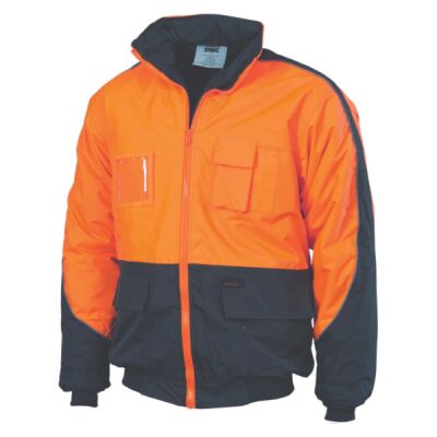 Mens Hi Vis Contrast Bomber Jacket Thumbnail