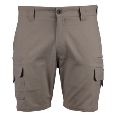 Mens Multi Pocket Stretch Canvas Short Thumbnail