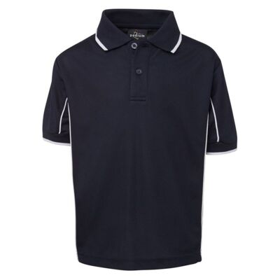 Kids Short Sleeve Piping Polo Thumbnail
