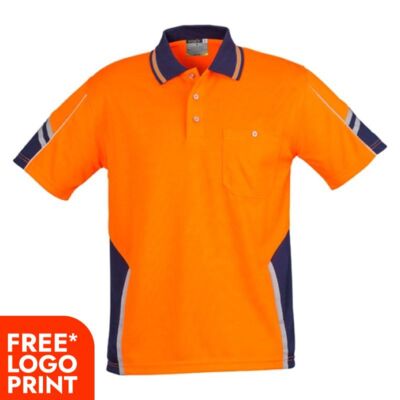 Mens Hi Vis Squad Short Sleeves Polo Thumbnail