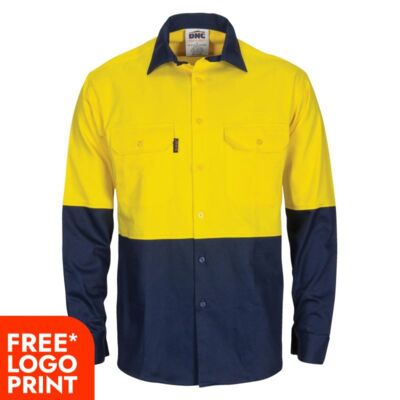 Cool Breeze T2 Vertical Vented Cotton Shirt with Gusset Sleeve Thumbnail