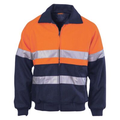 Mens HiVis Two Tone Bluey Bomber Jacket with CSR R/Tape Thumbnail