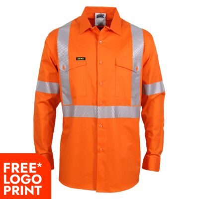 HiVis Segment Taped Coolight "X" Back Shirt Thumbnail