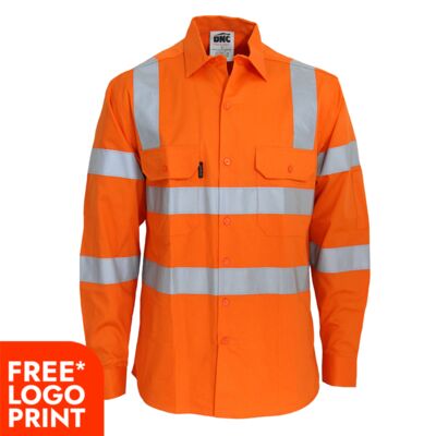 HiVis L/W CSR R/Tape VIC Rail Shirt Long Sleeve Thumbnail