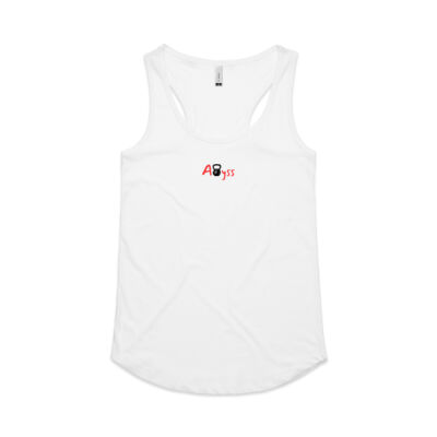 Abyss Workouts Woman's Training Singlet White Thumbnail