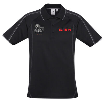 Abyss Workouts Men's Polo Black Thumbnail
