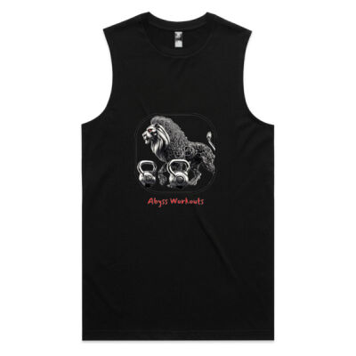 Abyss Workouts Men's Training Gym Tank Top Black Thumbnail