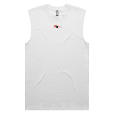 Abyss Workouts Men's Training Tank Top Beige or White Thumbnail
