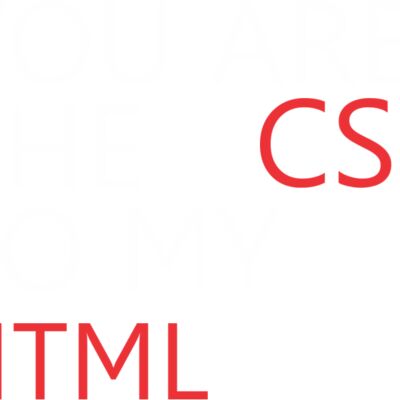 You are the CSS to my HTML Thumbnail